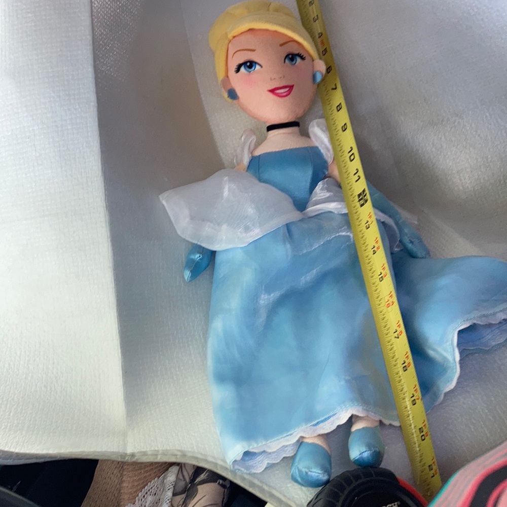 Frozen or Cinderella doll (blue shoes not clear ?)